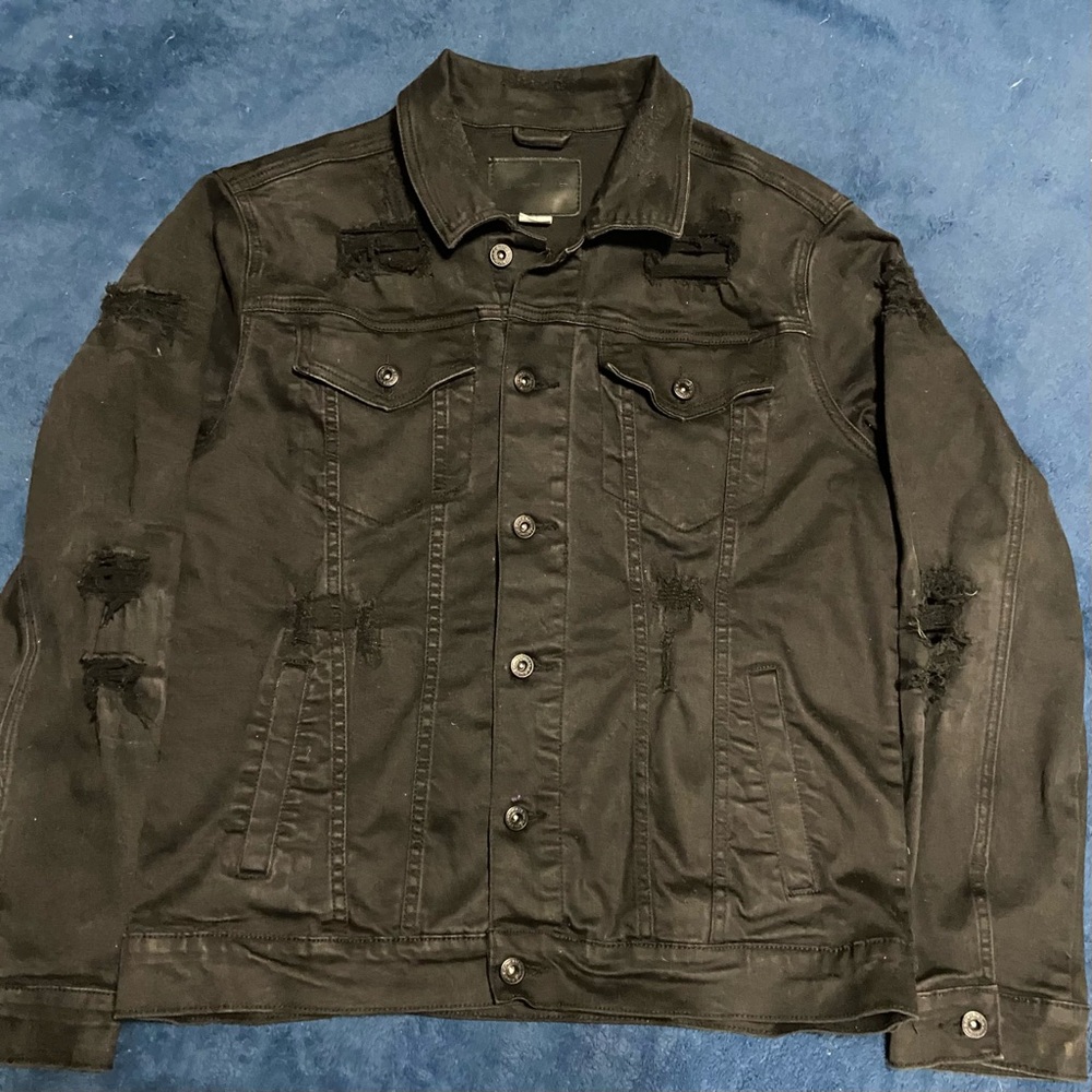 Smoke Rice DNM CO. Black Jean Jacket